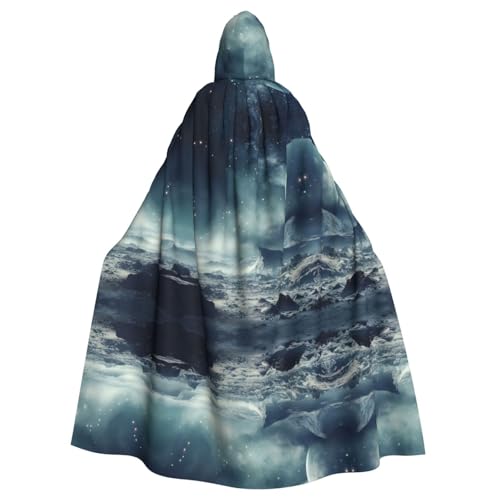 KOUUIP Erwachsenen-Umhang mit Kapuze, Galaxie, Mond, Weltraum, Hexenumhang, Halloween, Weihnachten, Partyzubehör KOUUIP Erwachsenen-Umhang mit Kapuze, Galaxie, Mond, Weltraum, Hexenumhang, Halloween, Weihnachten, Partyzubehör von KOUUIP