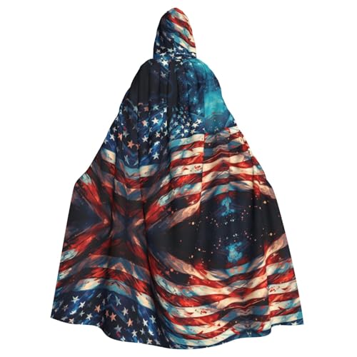 KOUUIP Erwachsenenkostüm mit Kapuze, amerikanisches Feuerwerk, 4. Juli, Hexenkostüm, Halloween, Weihnachten, Partyzubehör KOUUIP Erwachsenenkostüm mit Kapuze, amerikanisches Feuerwerk, 4. Juli, Hexenkostüm, Halloween, Weihnachten, Partyzubehör von KOUUIP
