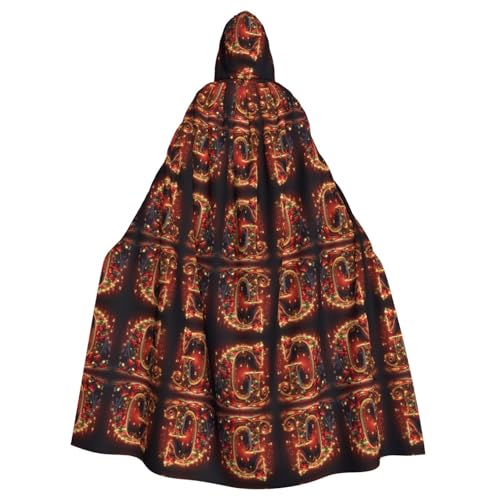 KOUUIP G Print Hexenumhang mit Kapuze für Erwachsene, Halloween, Weihnachtsfeier KOUUIP G Print Hexenumhang mit Kapuze für Erwachsene, Halloween, Weihnachtsfeier von KOUUIP