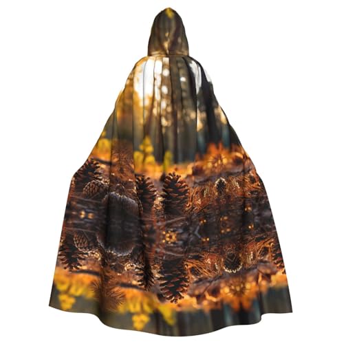 KOUUIP Hexenumhang für Erwachsene, mit Tannenzapfen, bedruckt, für Halloween, Weihnachten KOUUIP Hexenumhang für Erwachsene, mit Tannenzapfen, bedruckt, für Halloween, Weihnachten von KOUUIP