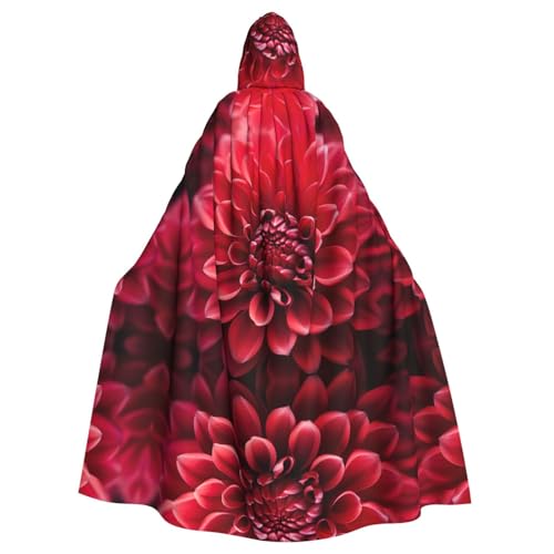 KOUUIP Kapuzenumhang für Erwachsene, Blumenstruktur, Halloween, Weihnachten, Hexenkostüm, Partyzubehör KOUUIP Kapuzenumhang für Erwachsene, Blumenstruktur, Halloween, Weihnachten, Hexenkostüm, Partyzubehör von KOUUIP