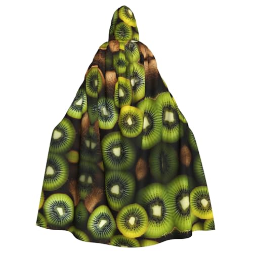 KOUUIP Kapuzenumhang für Erwachsene, Fruchtdruck, Hexenumhang, Halloween, Weihnachten, Partyzubehör KOUUIP Kapuzenumhang für Erwachsene, Fruchtdruck, Hexenumhang, Halloween, Weihnachten, Partyzubehör von KOUUIP