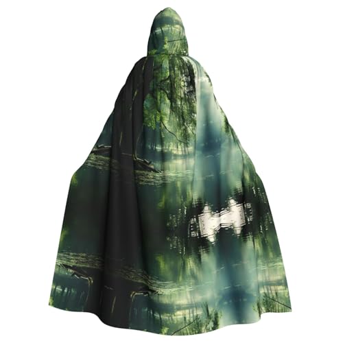 KOUUIP Kapuzenumhang für Erwachsene, Weidenbaum-Druck, Hexenumhang, Halloween, Weihnachten KOUUIP Kapuzenumhang für Erwachsene, Weidenbaum-Druck, Hexenumhang, Halloween, Weihnachten von KOUUIP