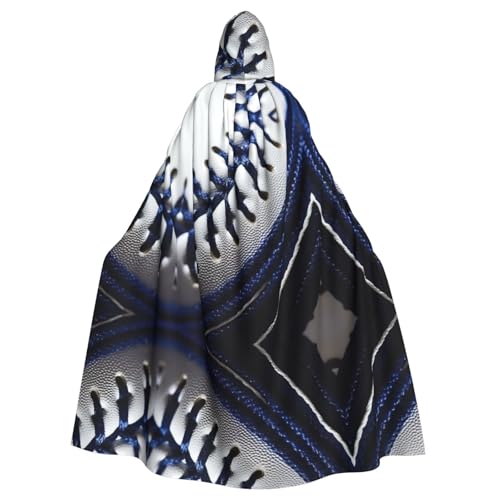 KOUUIP Kapuzenumhang mit Baseball-Aufdruck für Erwachsene, Halloween, Weihnachten, Hexenumhang, Robe, Kostüm, Partyzubehör KOUUIP Kapuzenumhang mit Baseball-Aufdruck für Erwachsene, Halloween, Weihnachten, Hexenumhang, Robe, Kostüm, Partyzubehör von KOUUIP