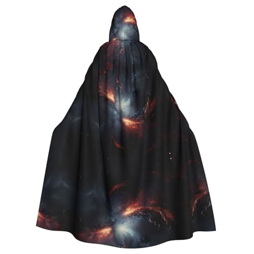 KOUUIP Kapuzenumhang mit Hexenumhang für Erwachsene, Weltraumdruck, für Halloween, Weihnachten, Partyzubehör KOUUIP Kapuzenumhang mit Hexenumhang für Erwachsene, Weltraumdruck, für Halloween, Weihnachten, Partyzubehör von KOUUIP