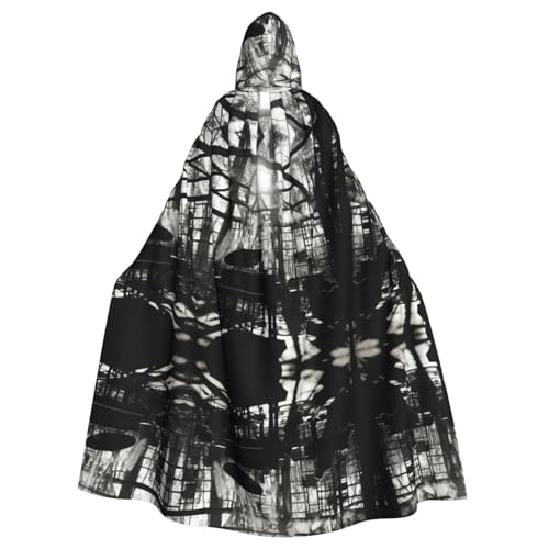 KOUUIP Kapuzenumhang mit Musiknoten für Erwachsene, Halloween, Weihnachten, Hexe, Partyzubehör KOUUIP Kapuzenumhang mit Musiknoten für Erwachsene, Halloween, Weihnachten, Hexe, Partyzubehör von KOUUIP