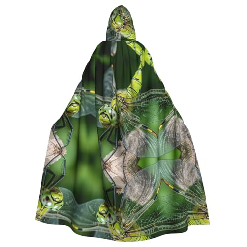 KOUUIP Kapuzenumhang mit Spinnennetz, Libellen-Druck, für Erwachsene, Halloween, Weihnachten, Hexenumhang, Kostüm, Partyzubehör KOUUIP Kapuzenumhang mit Spinnennetz, Libellen-Druck, für Erwachsene, Halloween, Weihnachten, Hexenumhang, Kostüm, Partyzubehör von KOUUIP