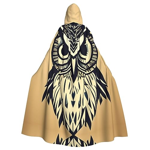 KOUUIP Kapuzenumhang mit süßem Eulen-Druck, für Erwachsene, Halloween, Weihnachten, Hexenumhang, Kostüm, Partyzubehör KOUUIP Kapuzenumhang mit süßem Eulen-Druck, für Erwachsene, Halloween, Weihnachten, Hexenumhang, Kostüm, Partyzubehör von KOUUIP