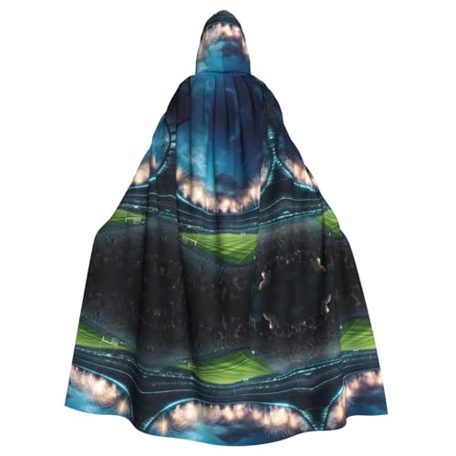KOUUIP Stade Fußball Arena Sport Print Erwachsene Kapuzenumhang Hexe Umhang Halloween Weihnachten Kostüm Party Supplies Cope KOUUIP Stade Fußball Arena Sport Print Erwachsene Kapuzenumhang Hexe Umhang Halloween Weihnachten Kostüm Party Supplies Cope von KOUUIP