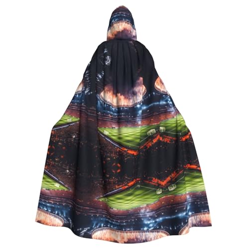 KOUUIP Stade Fußball Arena Sport Print Erwachsene Kapuzenumhang Hexe Umhang Halloween Weihnachten Kostüm Party Supplies Cope KOUUIP Stade Fußball Arena Sport Print Erwachsene Kapuzenumhang Hexe Umhang Halloween Weihnachten Kostüm Party Supplies Cope von KOUUIP