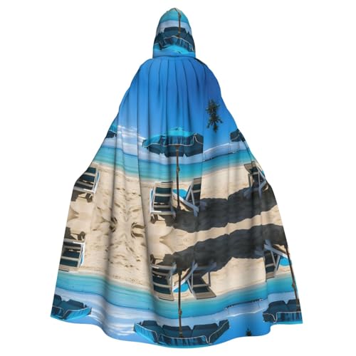 KOUUIP Strandumhang für Erwachsene, bedruckter Kapuzenumhang und Baldachin mit Hexenumhang für Halloween, Weihnachten, Party, Kostüm KOUUIP Strandumhang für Erwachsene, bedruckter Kapuzenumhang und Baldachin mit Hexenumhang für Halloween, Weihnachten, Party, Kostüm von KOUUIP