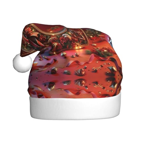 KOUUIP Weihnachtsmütze mit U-Aufdruck, lustige Plüsch-Weihnachtsmütze für Erwachsene, Weihnachtsgeschenke, Hüte KOUUIP Weihnachtsmütze mit U-Aufdruck, lustige Plüsch-Weihnachtsmütze für Erwachsene, Weihnachtsgeschenke, Hüte von KOUUIP