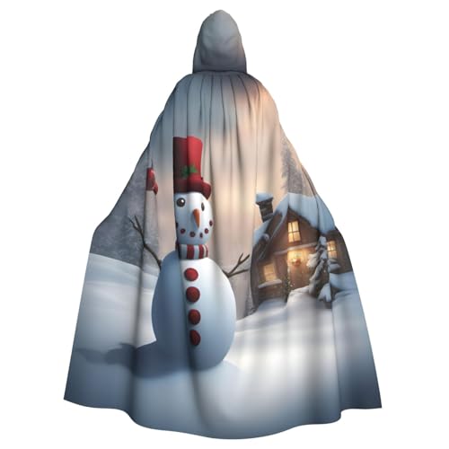 Weihnachts-Schneemann 3, Unisex, Erwachsene, Kapuzenumhang, Ritter-Kostüm, schwarze Tunika, Umhang, mittelalterliche Robe, Halloween, Zauberer, Cosplay, Hexe Weihnachts-Schneemann 3, Unisex, Erwachsene, Kapuzenumhang, Ritter-Kostüm, schwarze Tunika, Umhang, mittelalterliche Robe, Halloween, Zauberer, Cosplay, Hexe von KOUUIP