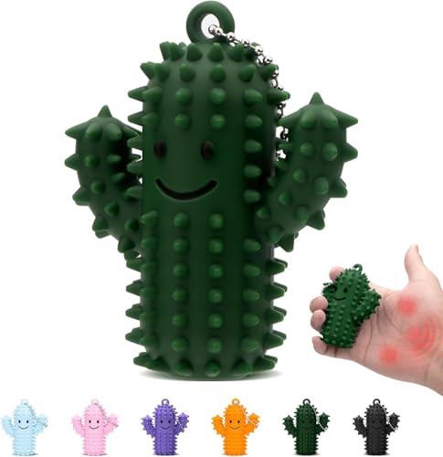 Little Ouchies Pain Fidget, Spiky Grippie Stim Keychain, Portable Pocket Mini Fidget Toys Erwachsene, Anxiety Relief Anti Stress Spielzeug für Kinder und Erwachsene (Grün) von KOVSGQ