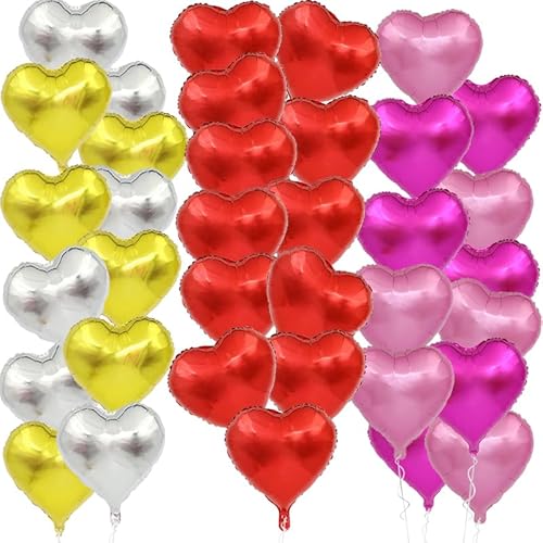 KOZOY Rosenroter Ballon Mit Perlmuttglitzer in Herzform, 18-Zoll-Heliumballon, Folienballon in Herzform, Geeignet Für Partys, Geburtstagsdekorationen, Veranstaltungen. KOZOY Rosenroter Ballon Mit Perlmuttglitzer in Herzform, 18-Zoll-Heliumballon, Folienballon in Herzform, Geeignet Für Partys, Geburtstagsdekorationen, Veranstaltungen. von KOZOY