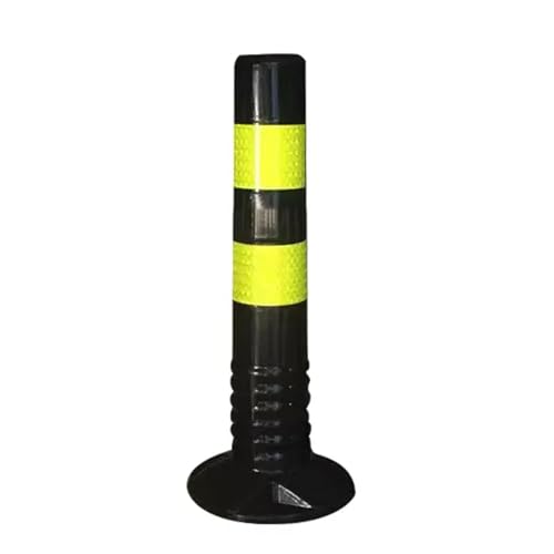 KPBRBYPBY Absperrpfosten for Einfahrten – 18 und 30 Zoll große reflektierende Verkehrskegel for Parkplätze, Baustellen und Straßen(Black,1 Pack/17.7 in H) von KPBRBYPBY