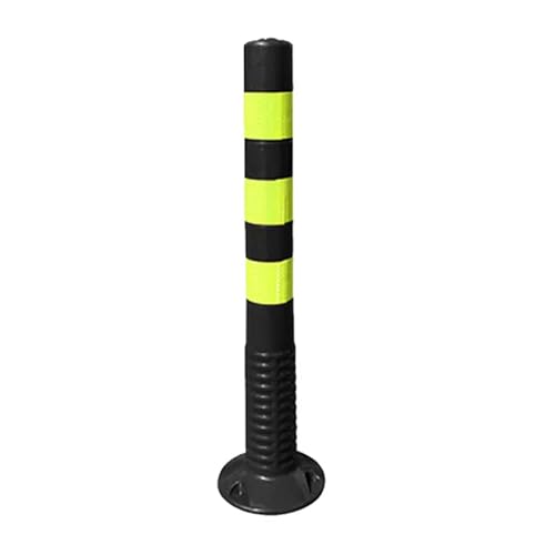 KPBRBYPBY Absperrpfosten for Einfahrten – 18 und 30 Zoll große reflektierende Verkehrskegel for Parkplätze, Baustellen und Straßen(Black,1 Pack/30 in H) von KPBRBYPBY
