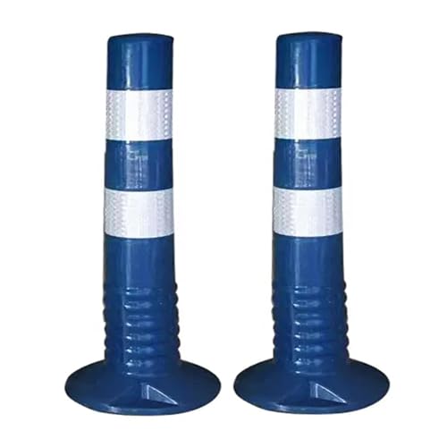 KPBRBYPBY Absperrpfosten for Einfahrten – 18 und 30 Zoll große reflektierende Verkehrskegel for Parkplätze, Baustellen und Straßen(Blue,2 Pack/17.7 in H) von KPBRBYPBY