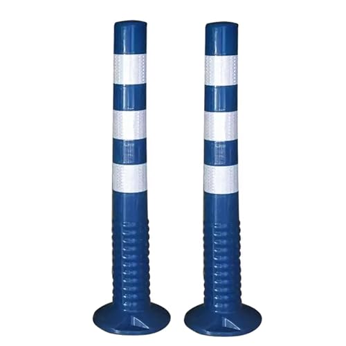 KPBRBYPBY Absperrpfosten for Einfahrten – 18 und 30 Zoll große reflektierende Verkehrskegel for Parkplätze, Baustellen und Straßen(Blue,2 Pack/30 in H) von KPBRBYPBY
