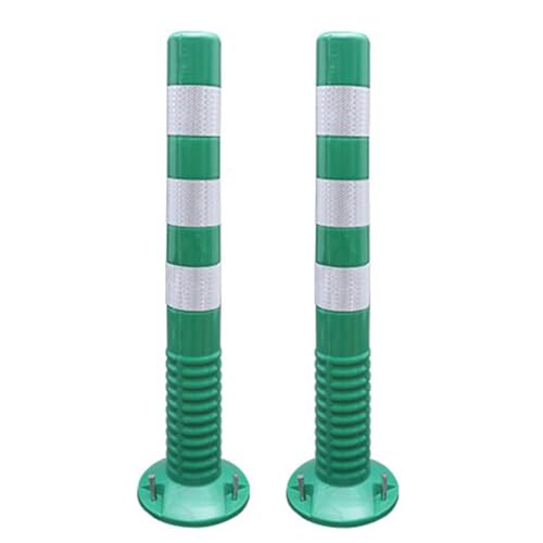 KPBRBYPBY Absperrpfosten for Einfahrten – 18 und 30 Zoll große reflektierende Verkehrskegel for Parkplätze, Baustellen und Straßen(Green,2 Pack/30 in H) von KPBRBYPBY