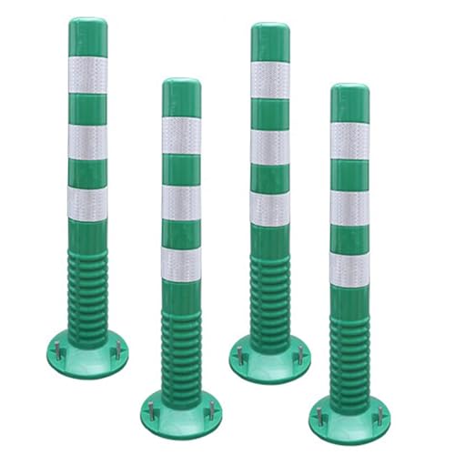 KPBRBYPBY Absperrpfosten for Einfahrten – 18 und 30 Zoll große reflektierende Verkehrskegel for Parkplätze, Baustellen und Straßen(Green,4 Pack/30 in H) von KPBRBYPBY