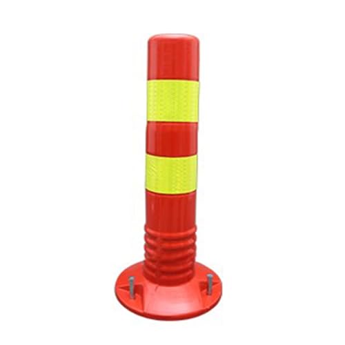 KPBRBYPBY Absperrpfosten for Einfahrten – 18 und 30 Zoll große reflektierende Verkehrskegel for Parkplätze, Baustellen und Straßen(Red,1 Pack/17.7 in H) von KPBRBYPBY