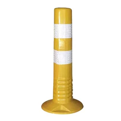 KPBRBYPBY Absperrpfosten for Einfahrten – 18 und 30 Zoll große reflektierende Verkehrskegel for Parkplätze, Baustellen und Straßen(Yellow,1 Pack/17.7 in H) von KPBRBYPBY
