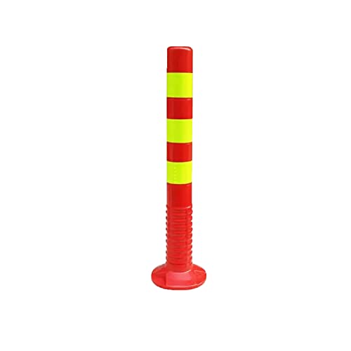 KPBRBYPBY Gut sichtbare Parkpoller – langlebiger Parkplatz-Absperrpfosten aus PU-Kunststoff for Einfahrten und Wohngebiete(Red and Yellow,75cm) von KPBRBYPBY