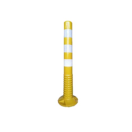 KPBRBYPBY Gut sichtbare Parkpoller – langlebiger Parkplatz-Absperrpfosten aus PU-Kunststoff for Einfahrten und Wohngebiete(Yellow,75cm) von KPBRBYPBY