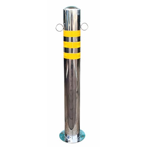 KPBRBYPBY Poller aus Edelstahl – 60/75/100 cm, reflektierender Absperrpfosten for die Einfahrt zur Verkehrskontrolle und for Schutz von Parkplätzen((1pcs)/3.5 * 39.4in) von KPBRBYPBY