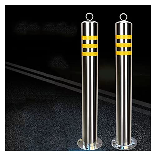 KPBRBYPBY Verkehrspoller aus Edelstahl – Reflektierender Parkbarrierepfosten for verbesserte Sicherheit auf Einfahrten und Straßen(4pack/23.6) von KPBRBYPBY
