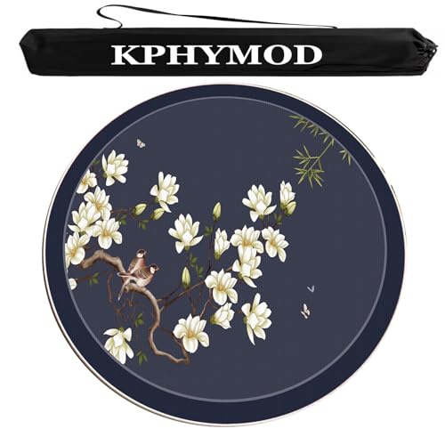 KPHYMOD Mahjong Spiel Matte Runde Mahjong-Tischmatte Mit Tragetasche, rutschfeste Tischdecke Mit Geräuschreduzierung, Spielmatte Aus Karton Und Kacheln Für Unterwegs Und Zu Hause(Blue,55.12x55.12 in) KPHYMOD Mahjong Spiel Matte Runde Mahjong-Tischmatte Mit Tragetasche, rutschfeste Tischdecke Mit Geräuschreduzierung, Spielmatte Aus Karton Und Kacheln Für Unterwegs Und Zu Hause(Blue,55.12x55.12 in) von KPHYMOD
