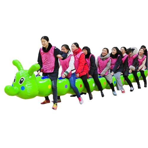 KPHYMOD Spiele für Draussen 2 Stück Aufblasbares Spielzeug Für Karneval Im Freien Für Teenager Und Erwachsene, Familienausflug, Outdoor-/Indoor-Schule, Hinterhofparty, Grün(6 seats/L-4M) von KPHYMOD