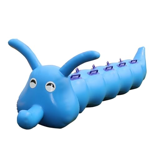 KPHYMOD Spiele für Draussen Field Day Outdoor Team Gaming Play, Lustige Spiele, Aufblasbares Spielzeug, Für Teambuilding-Aktivitäten In Der Schule Und Im Unternehmen(Blue,5 Seats/L-3.5M) von KPHYMOD