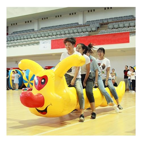 KPHYMOD Spiele für Draussen Field Day Outdoor Team Gaming Play, Lustige Spiele, Aufblasbares Spielzeug, Für Teambuilding-Aktivitäten In Der Schule Und Im Unternehmen(Yellow,15 Seats/L-8.5M) von KPHYMOD