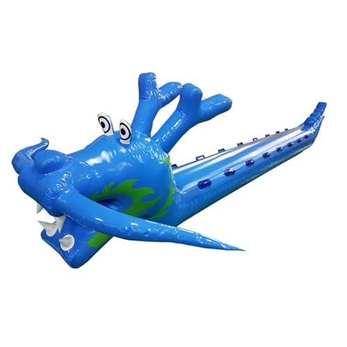 KPHYMOD Spiele für Draussen Teamwork-Sportspielzeug, Aufblasbares Drachenboot, Feldtag, Outdoor-Aktivitäten, Rasenspiel, Feldspielausrüstung(15 Seats/L-8.5M) von KPHYMOD
