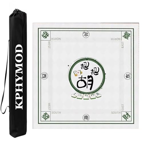 Mahjong Spiel Matte Quadratische Mahjong-Matte, Selbstgemacht, Auf Dem Neuesten Stand, Anti-Rutsch-Rauschunterdrückung, Poker, Karten, Brettspiele, Mah-Jongg-Tischdecke Mit Tasche(Beige-5,27.56x27.56i Mahjong Spiel Matte Quadratische Mahjong-Matte, Selbstgemacht, Auf Dem Neuesten Stand, Anti-Rutsch-Rauschunterdrückung, Poker, Karten, Brettspiele, Mah-Jongg-Tischdecke Mit Tasche(Beige-5,27.56x27.56i von KPHYMOD