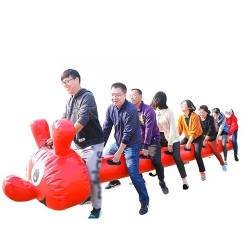 Spiele für Draussen 2 Stück Red Field Day Outdoor Team Gaming Spielen Erwachsene Sport Fitness Lustige Spiele Ausrüstung, Leicht Zu Tragen(12 seats/L-6M) von KPHYMOD