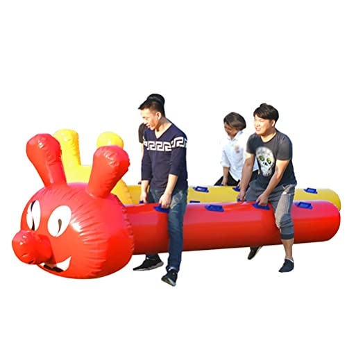 Spiele für Draussen Aufblasbare Spielzeuge for Teamwork-Spiele im Freien, Schul- / Vereins- / Kindergarten-Teambuilding-Team-Kooperationsspielausrüstung, Mit Inflationspumpe(7 Seats/L-4.5M) von KPHYMOD