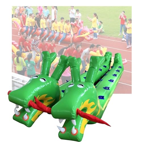 Spiele für Draussen Aufblasbares Drachenboot Für Teamarbeitssportspielzeug, Outdoor-Aktivitäten, Lustige Sportveranstaltungen, Groß Angelegte Wettkampfspielausrüstung, 2 PCS(Green,9 Seats/L-5.5M) Spiele für Draussen Aufblasbares Drachenboot Für Teamarbeitssportspielzeug, Outdoor-Aktivitäten, Lustige Sportveranstaltungen, Groß Angelegte Wettkampfspielausrüstung, 2 PCS(Green,9 Seats/L-5.5M) von KPHYMOD