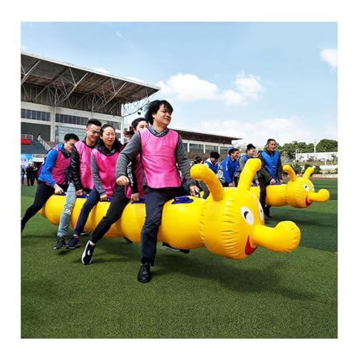 Spiele für Draussen Aufblasbares Gruppenspiel Für Partys Im Freien Für Erwachsene, Kooperatives Teamrennen Für Staffelläufe, Sportfest, Teambildungsspiel Für Den Garten(6 seats/L-4M) von KPHYMOD