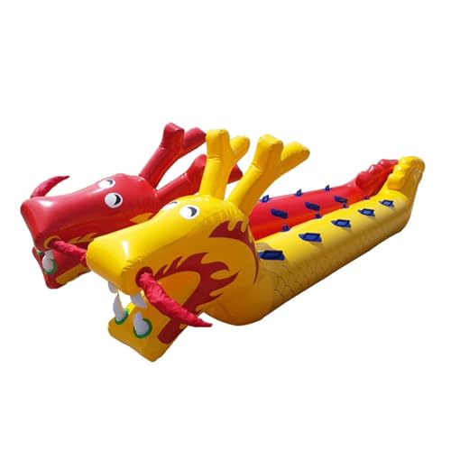 Spiele für Draussen Field Day Outdoor-Teamwork-Spiele, Aufblasbares Drachenboot Für Radsportspiele, Spielzeug Für Die Zusammenarbeit Im Team Für Körperliches Training, 2 PCS(7 Seats/L-4.5M) von KPHYMOD