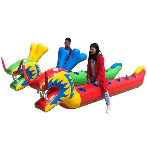 Spiele für Draussen Field Day Outdoor-Teamwork-Spiele, Aufblasbares Spielzeug Für Mehrere Spieler Auf Dem Rasen, Karnevalsparty-Karnevalssportspiel Im Freien, 2 PCS(5 Seats/L-3.5M) von KPHYMOD