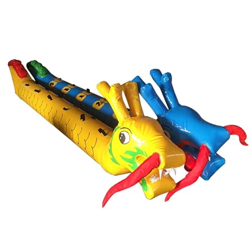 Spiele für Draussen Field Day Outdoor-Teamwork-Spiele, Erweiterungsspiel Für Den Außenbereich Für Erwachsene, Aufblasbares Drachenboot, 2 Stück(6 seats/L-4M) von KPHYMOD