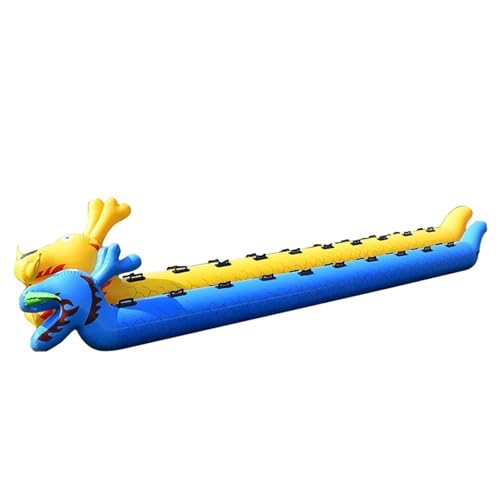 Spiele für Draussen Field Day Outdoor-Teamwork-Spiele, Karnevalsparty Für Erwachsene Und Jugendliche Im Freien, Karnevalssportspiel, Aufblasbares Spielzeug, 2 Stück(Yellow+Blue,5 Seats/L-3.5M) von KPHYMOD