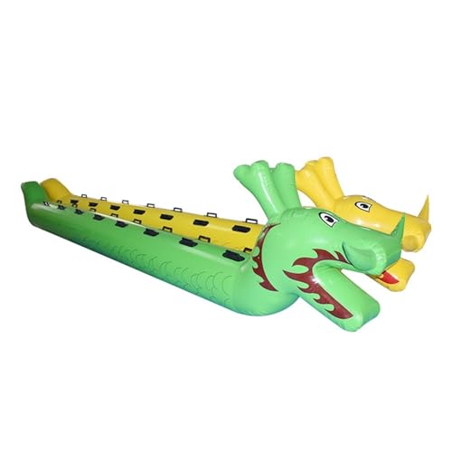 Spiele für Draussen Field Day Outdoor-Teamwork-Spiele, Karnevalsparty Für Erwachsene Und Jugendliche Im Freien, Karnevalssportspiel, Aufblasbares Spielzeug, 2 Stück(Yellow+Green,5 Seats/L-3.5M) von KPHYMOD