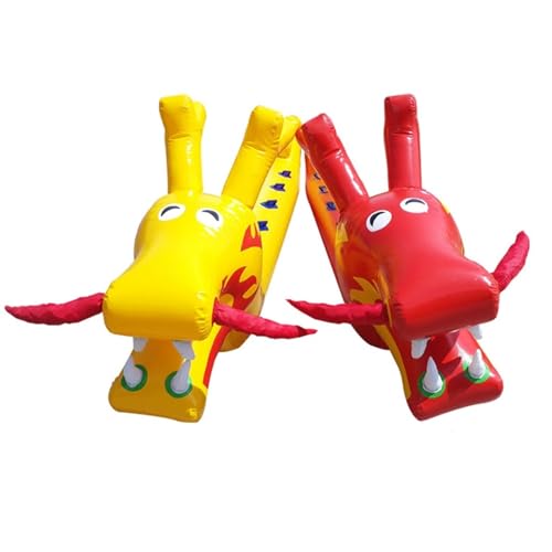 Spiele für Draussen Field Day Outdoor-Teamwork-Spiele, Rasenspiel Aufblasbares Drachenboot, Teamwork-Koordinations-Sportspiel, 2 PCS(7 Seats/L-4.5M) von KPHYMOD