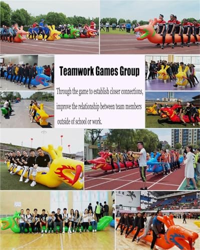 Spiele für Draussen Field Day Outdoor-Teamwork-Spiele, Rasenspiele, Aufblasbares Spielzeug, Schulspiele, Teambuilding-Aktivitäten Für Unternehmen, 2 PCS(Yellow+Blue,8 seats/L-5M) von KPHYMOD