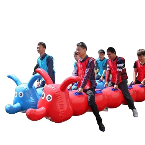 Spiele für Draussen Teamwork-Spiele, Gruppen-Lernaktivität Für Erwachsene, Familien-Sporttag, Outdoor-/Indoor-Schule, Hinterhof-Party, Mit Aufblaspumpe(10 seats/L-5M) von KPHYMOD