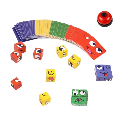 Face Changing Magic Cube, Emoji WüRfel Interaktives Puzzle, Montessori Gesichtswandler WüRfel Puzzle Spielzeug, Logisches Denken-Trainingsspielzeug Face Changing Magic Cube, Emoji WüRfel Interaktives Puzzle, Montessori Gesichtswandler WüRfel Puzzle Spielzeug, Logisches Denken-Trainingsspielzeug von KPPFHBLI